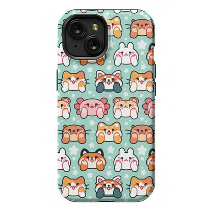 Kawaii Squishy Face Animals Phone Case