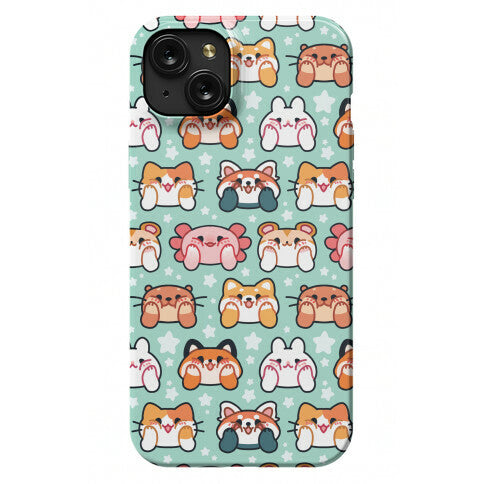 Kawaii Squishy Face Animals Phone Case