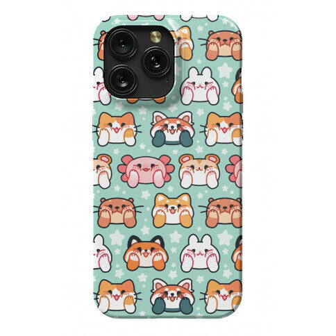 Kawaii Squishy Face Animals Phone Case