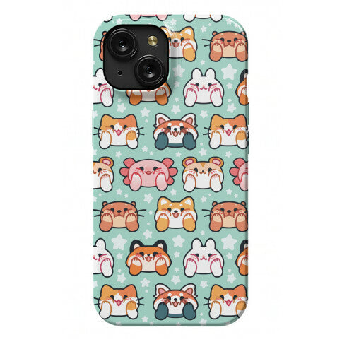 Kawaii Squishy Face Animals Phone Case
