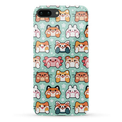 Kawaii Squishy Face Animals Phone Case