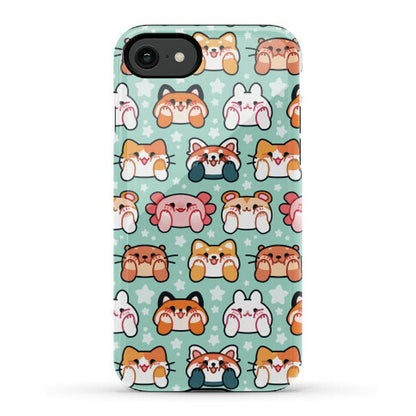 Kawaii Squishy Face Animals Phone Case