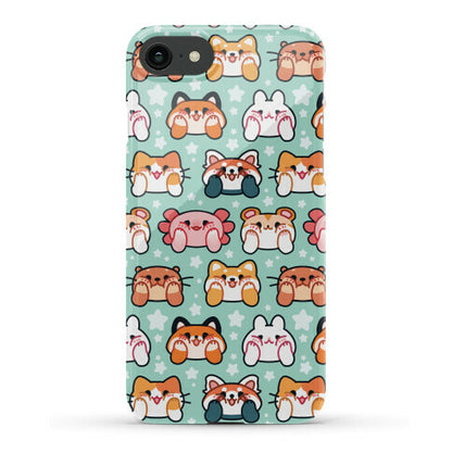 Kawaii Squishy Face Animals Phone Case