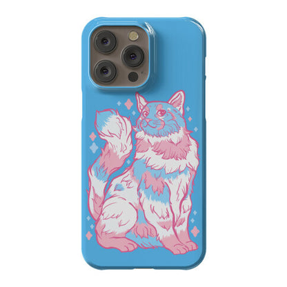 Transgender Pride Cat Phone Case