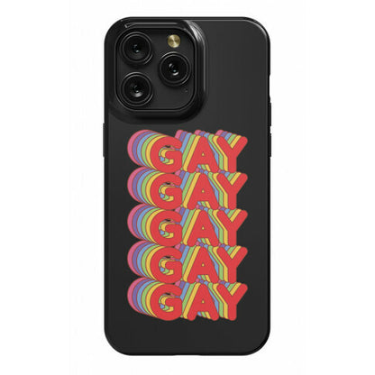 Gay Retro Rainbow Phone Case