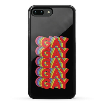 Gay Retro Rainbow Phone Case