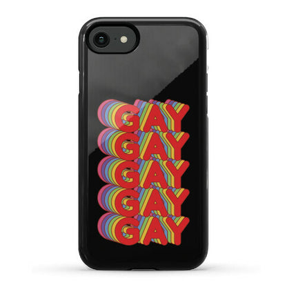 Gay Retro Rainbow Phone Case