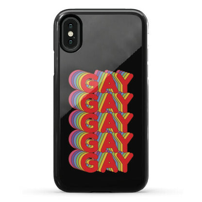 Gay Retro Rainbow Phone Case