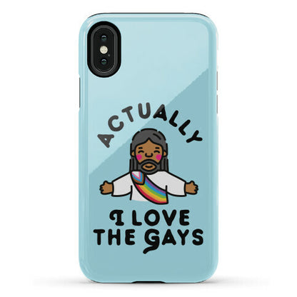 Actually, I Love The Gays (Brown Jesus) Phone Case