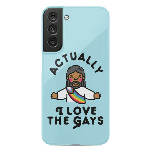 Actually, I Love The Gays (Brown Jesus) Phone Case