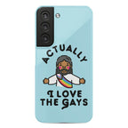 Actually, I Love The Gays (Brown Jesus) Phone Case