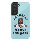 Actually, I Love The Gays (Brown Jesus) Phone Case