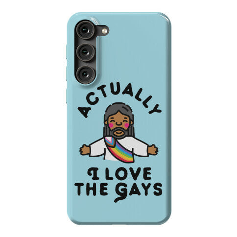 Actually, I Love The Gays (Brown Jesus) Phone Case