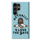 Actually, I Love The Gays (Brown Jesus) Phone Case