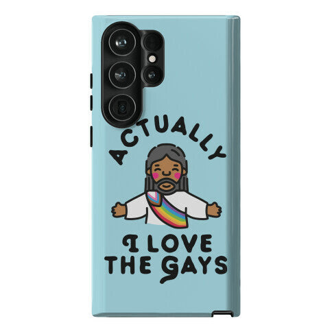 Actually, I Love The Gays (Brown Jesus) Phone Case
