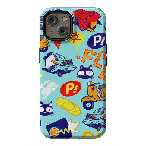 FLCL Anime Pattern Phone Case