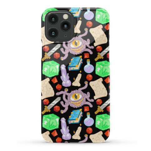 Dungeons and Dragons Hidden Peen Pattern Phone Case