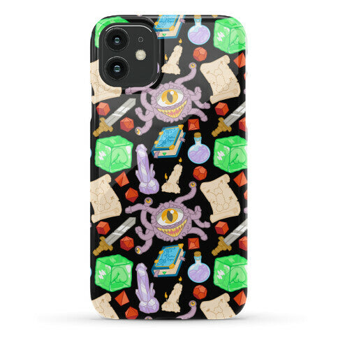 Dungeons and Dragons Hidden Peen Pattern Phone Case