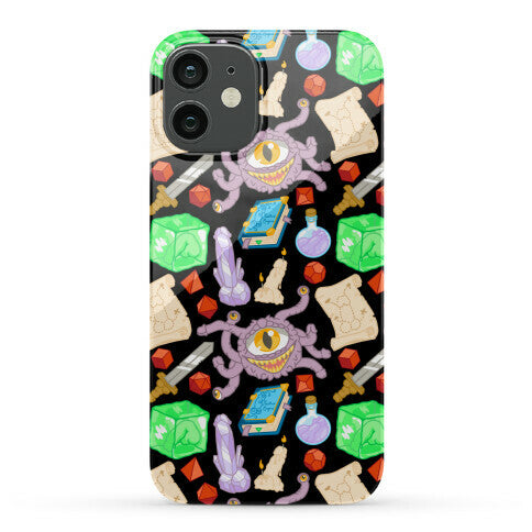 Dungeons and Dragons Hidden Peen Pattern Phone Case