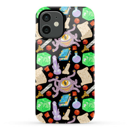 Dungeons and Dragons Hidden Peen Pattern Phone Case