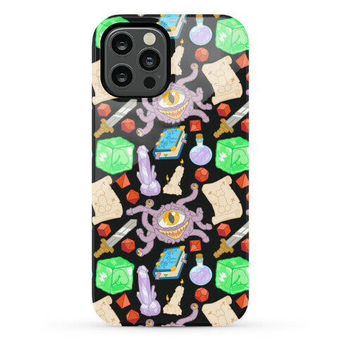 Dungeons and Dragons Hidden Peen Pattern Phone Case