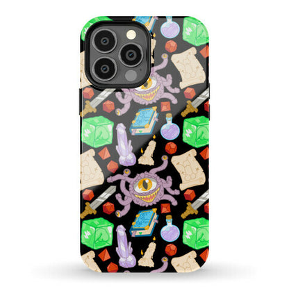 Dungeons and Dragons Hidden Peen Pattern Phone Case