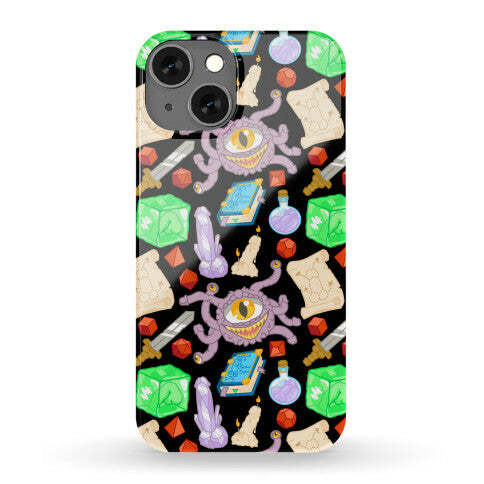 Dungeons and Dragons Hidden Peen Pattern Phone Case