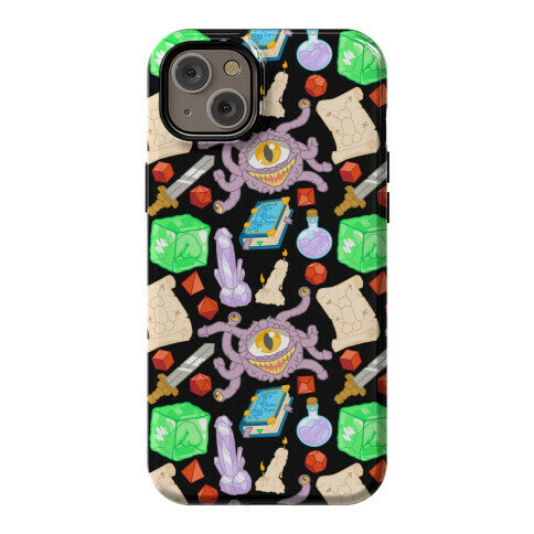 Dungeons and Dragons Hidden Peen Pattern Phone Case