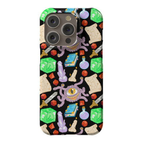 Dungeons and Dragons Hidden Peen Pattern Phone Case