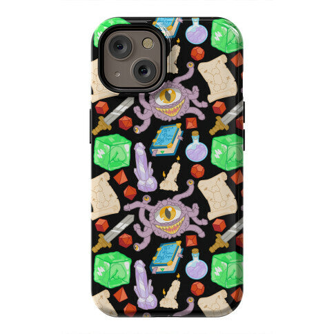 Dungeons and Dragons Hidden Peen Pattern Phone Case