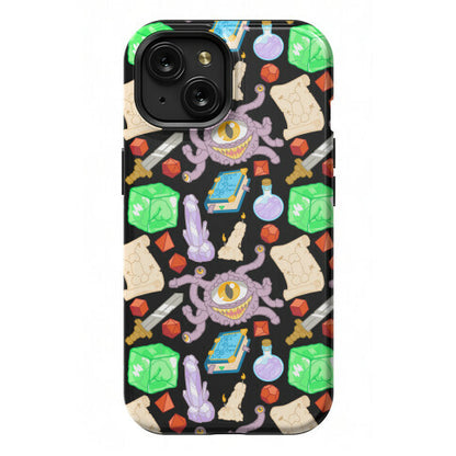 Dungeons and Dragons Hidden Peen Pattern Phone Case