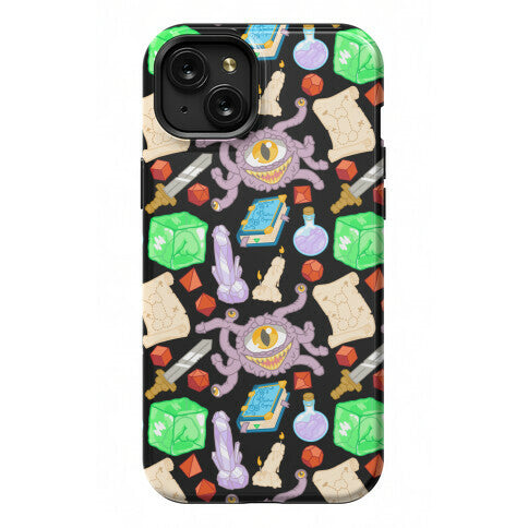 Dungeons and Dragons Hidden Peen Pattern Phone Case