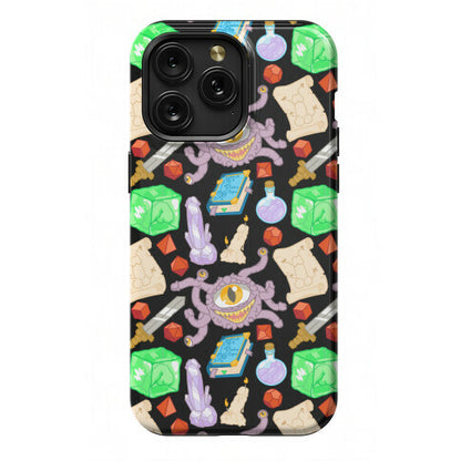 Dungeons and Dragons Hidden Peen Pattern Phone Case