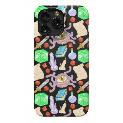 Dungeons and Dragons Hidden Peen Pattern Phone Case