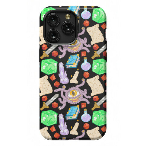 Dungeons and Dragons Hidden Peen Pattern Phone Case