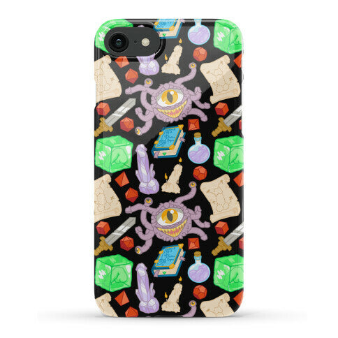 Dungeons and Dragons Hidden Peen Pattern Phone Case