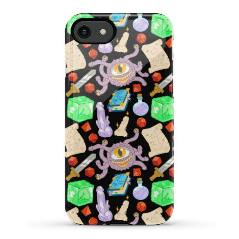 Dungeons and Dragons Hidden Peen Pattern Phone Case