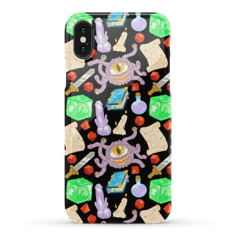 Dungeons and Dragons Hidden Peen Pattern Phone Case