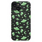 Aliens and UFO Cosmic Space Pattern Phone Case