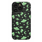 Aliens and UFO Cosmic Space Pattern Phone Case