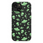 Aliens and UFO Cosmic Space Pattern Phone Case