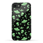 Aliens and UFO Cosmic Space Pattern Phone Case
