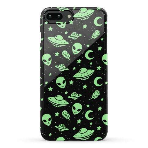 Aliens and UFO Cosmic Space Pattern Phone Case
