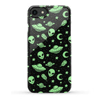 Aliens and UFO Cosmic Space Pattern Phone Case