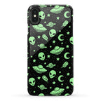 Aliens and UFO Cosmic Space Pattern Phone Case