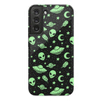 Aliens and UFO Cosmic Space Pattern Phone Case