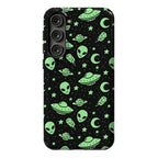Aliens and UFO Cosmic Space Pattern Phone Case