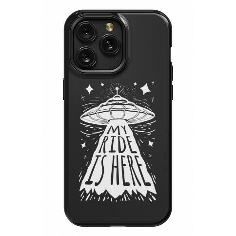 My ride Is Here Phone Case