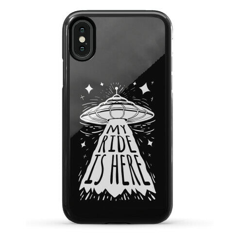 My ride Is Here Phone Case