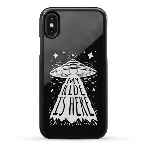 My ride Is Here Phone Case